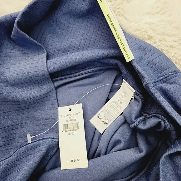 Aerie Offline Real Me High Waisted Crossover Super Flare Legging Marbled Blue XL - Picture 10 of 13